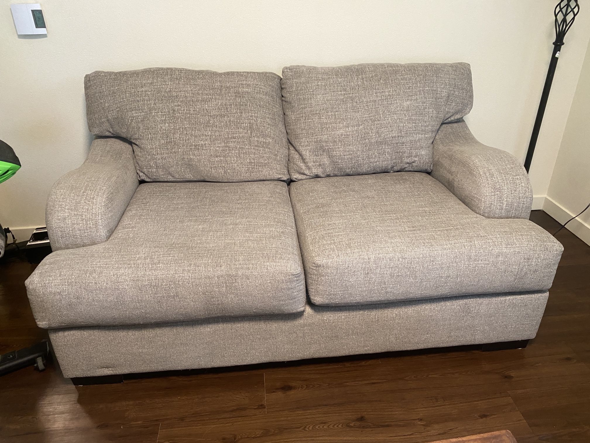 Very Comfortable Gray Fabric Couch 