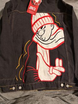 South Pole Dark Denim Jacket with Graphic Patch