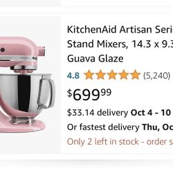 Pink Kitchen aid 