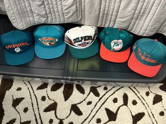 Miami Dolphins Vintage SnapBack Hat Lot 