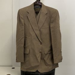 Men’s Vintage Suit Blazer And Vest 
