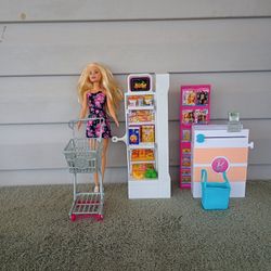 Barbie Doll And Playset, Supermarket