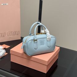 Women's light blue handbag or crossbody bag