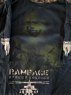 Rampage Street Soldier Graphic Long Sleeve Shirt— Mens size XXL