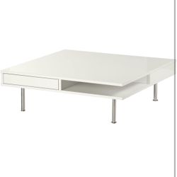 High Glass White Coffee Table