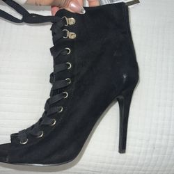 Lace Up Booties Size 7