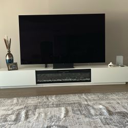 TV Console W/electric Fireplace 