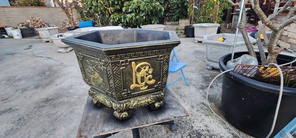 Dragon Phuc Loc Tho Cement Big Cement Planter