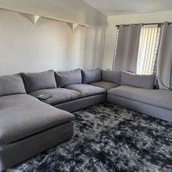 Cloud Couch Sectional Sofa Double Chaise Sala 