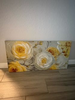 Yellow Flower Canvas Picture