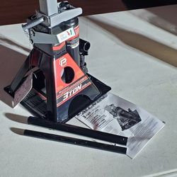 Automotive Jack, Powerbuilt 3Ton All-In-One   POWERBUILT 3 Ton All-in-One Hydraulic Bottle Jack and Jackstand in One, Compact, Wide Base, 11-21 Inch 