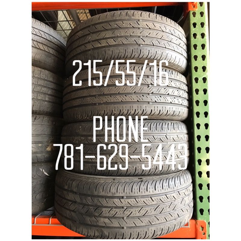 Used Tire For Sale 215/55/16 $160 All Four free mounting and Balancing