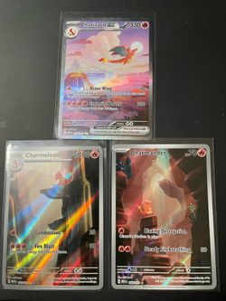 151- Charizard, Charmeleon, Charmander