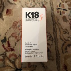 K18 Biomimetic Hairscience Leave In Hair Mask New In Box 50 Ml