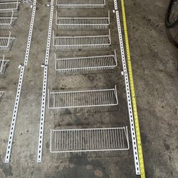 8 Tier Wall Or Door Mount Rack Storage Shelves