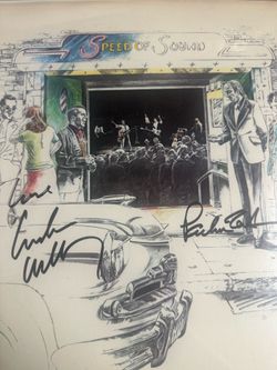 Wings -Paul McCartney & Linda Autographed Sleeve