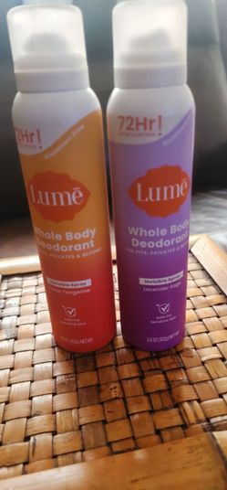Lume whole body deodorant spray