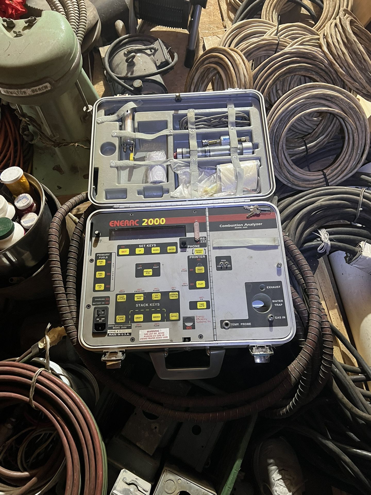 EES Enerac 2000 Portable Combustion Analyzer Gas Emissions Tester