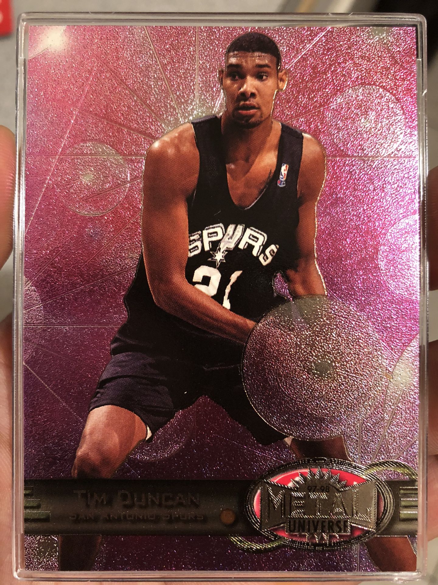 Tim Duncan 97 98 Metal Universe Rookie Card