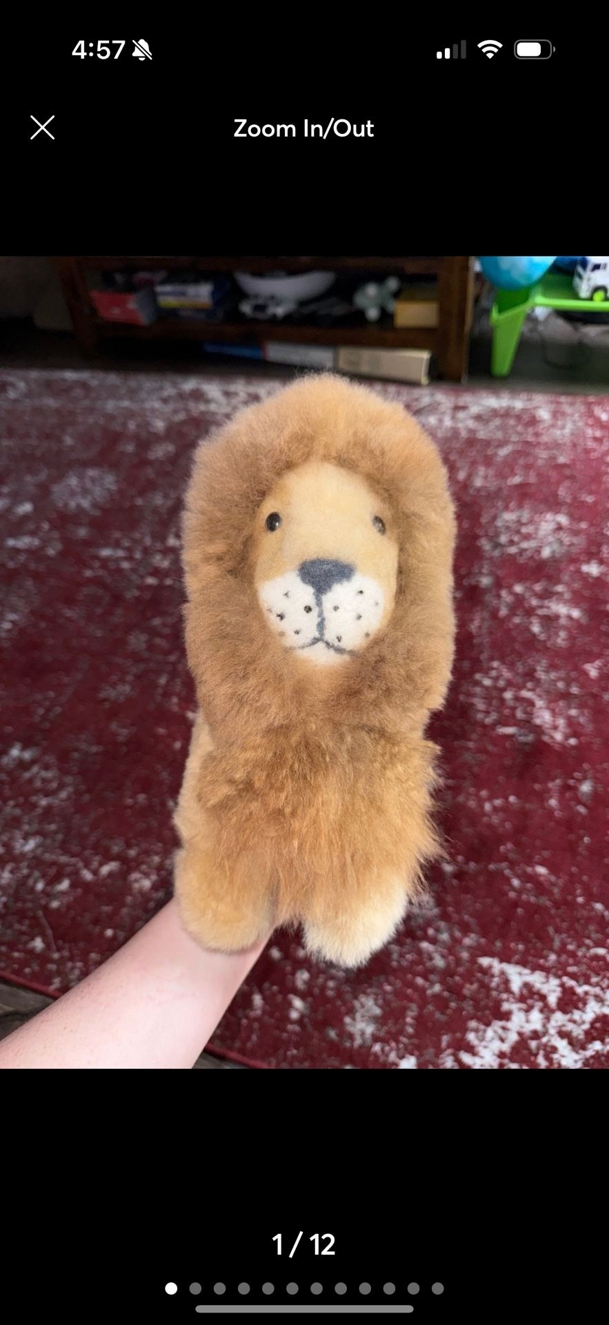 Alpaca lion plush animal