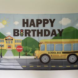 School/ School Bus Theme Banner