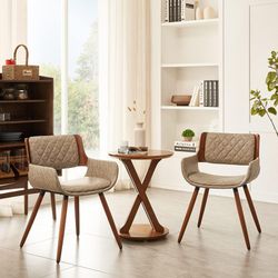 Mid Century Set Of 2 Chairs Sillas Modernas Esthetic Design 