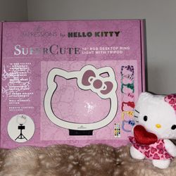 Hello Kitty Impressions 10” RGB Desktop Ring Light WITH Tripod
