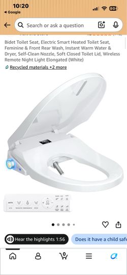 Smart toilet seat