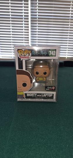 Funko Pop! Animation Rick and Morty Morty w/ Laptop #742 GameStop Excl