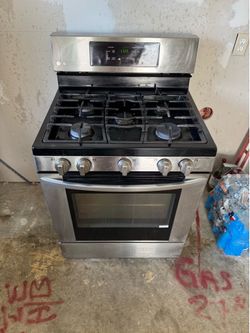 LG stainless steel gas stove