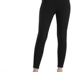 Ginasy Fleece Lined Leggings Women Winter Thermal Business Casual High Waisted