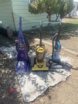 Carpet Shampooer $155/vacum Bisel $45 Hoover Vacuum $5 