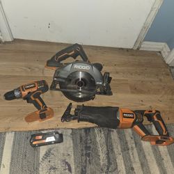 Rigid Tool Set Like New Barley Used