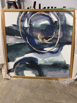 Metallic Indigo & Gold III
