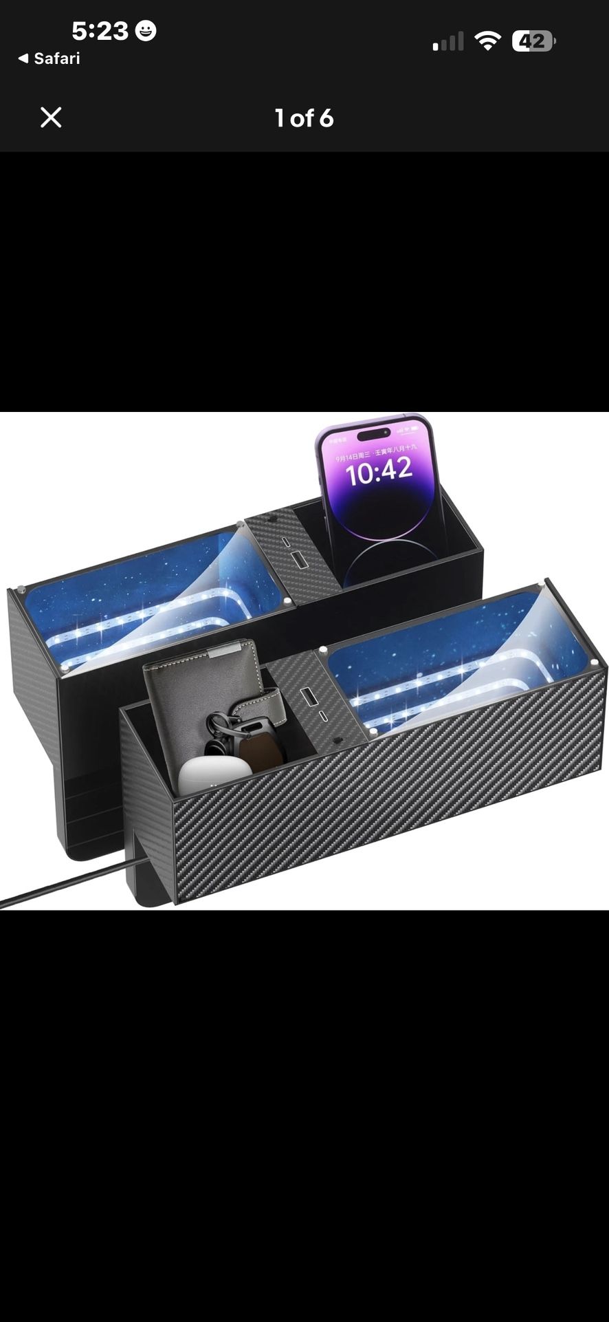 Heart Horse Car Seat Gap Filler Abyss Effect Atmosphere Light, Seat Gap Filler