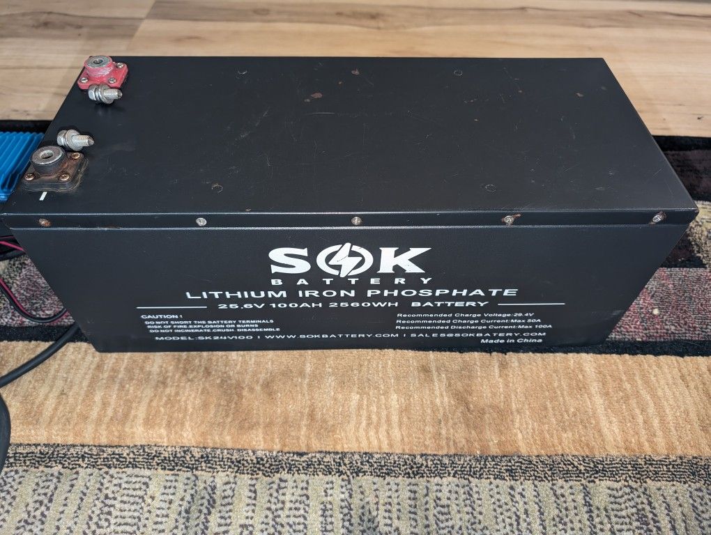24v 100ah SOK Lifepo4 Battery