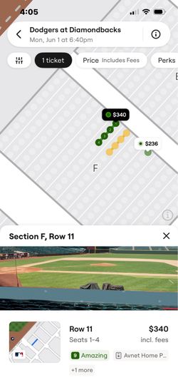 Dodgers/DBacks tickets