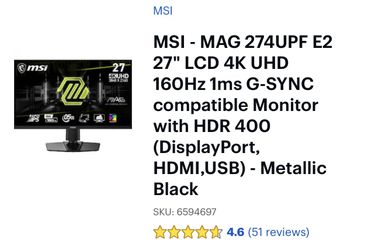 MSI Gaming Monitor