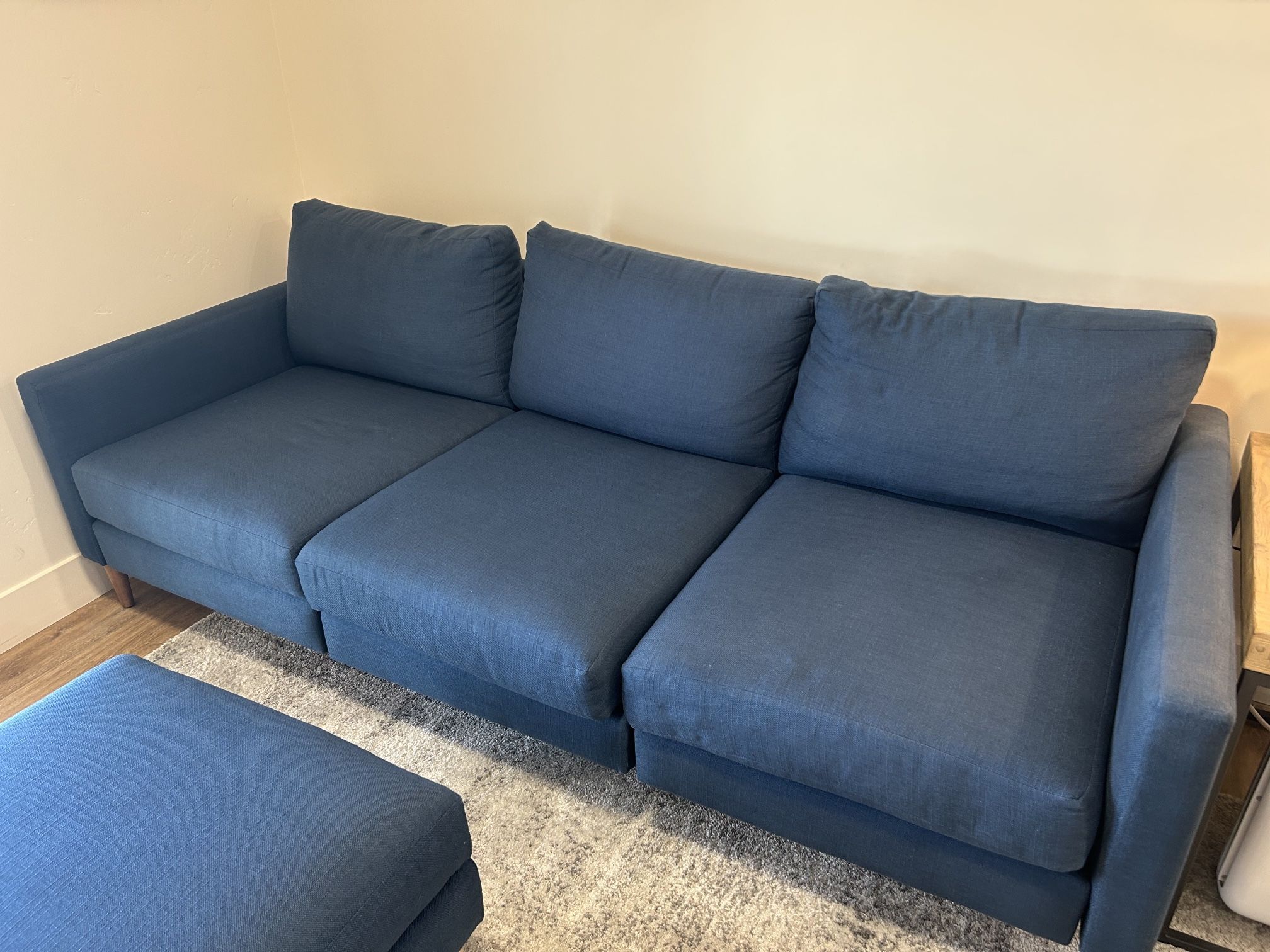 Allform 3-seater Couch + Ottoman