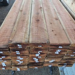 New Redwood Fence Boards 1 x 8 x 8 feet