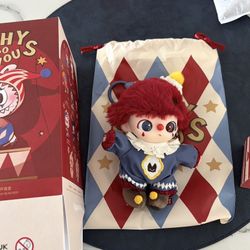 AUTHENTIC Pop Mart WHY SO SERIOUS Series Hacipupu Flame Clown Vinyl Plush Pendant