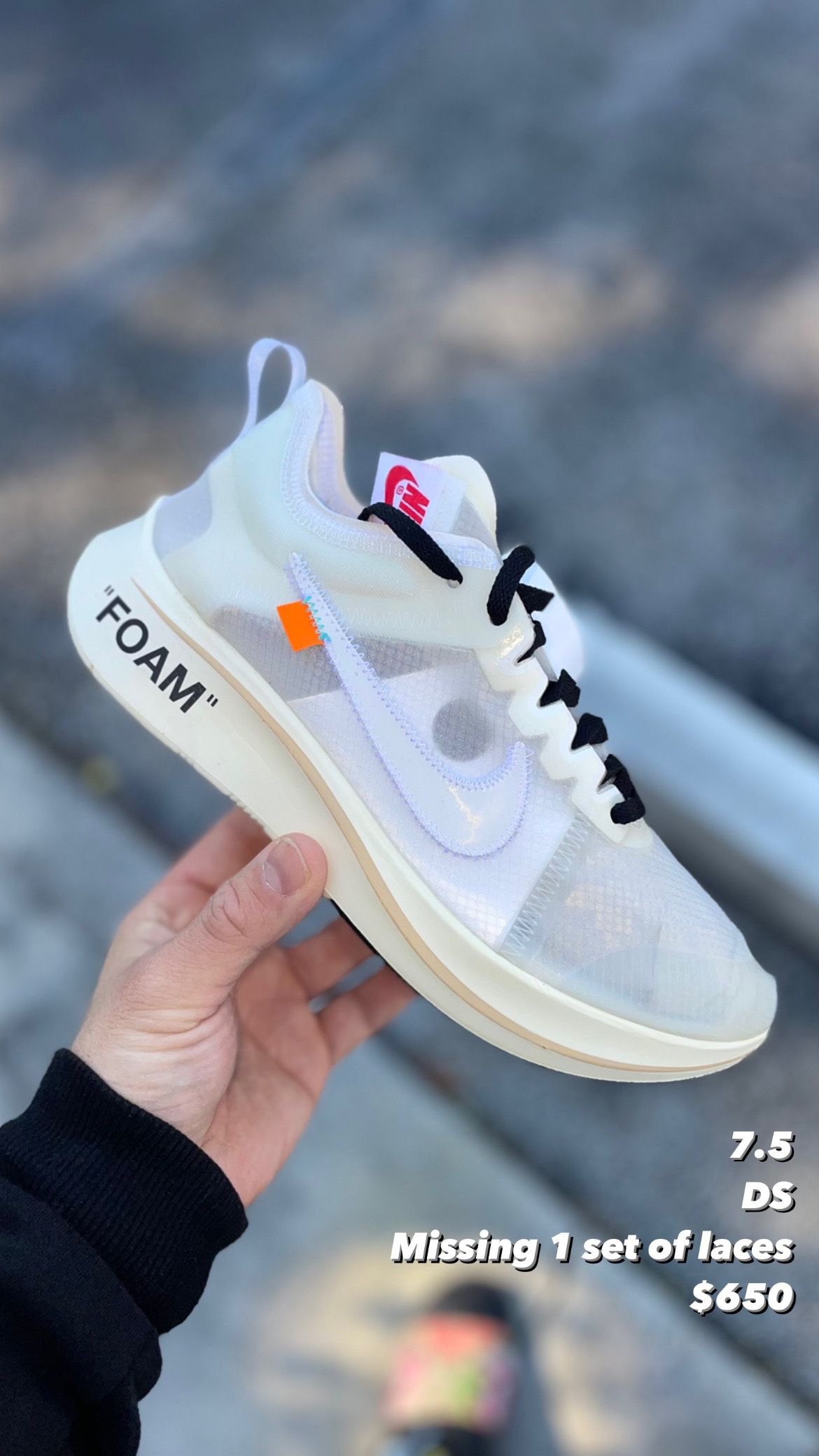 Mortal matig Aap Off White Nike Zoom Fly The Ten Size 7.5 for Sale in Carol City, FL -  OfferUp
