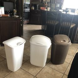 Garbage cans paid 16 each asking 25 followers or a dollar each $8￼