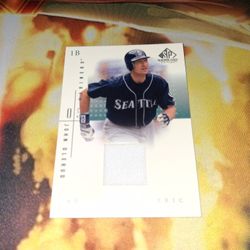 2001 SP AUTHENTIC JOHN OLERUD AUTHENTIC FABRIC GAME USED...VG CONDITION...SMOKE FREE HOME...$5.00 FIRM...