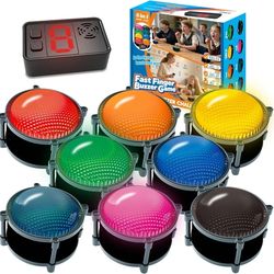50m Answer Classroom Buzzers Light Up Game Buzzer System, Displays The Winning Player Loud, Console Displays First Buzz, Rechargeable Buzzers Great fo