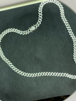 .925 necklace with lab diamonds 24”