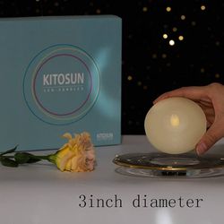 3  inch Flicker Wax LED Floating Candles 