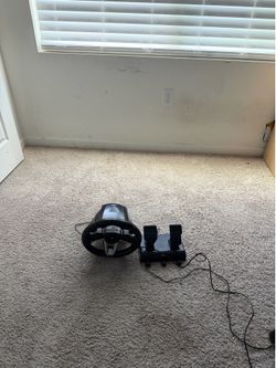 Sim racing wheel and pedals for ps5 ps4 and pc usb connect