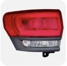 For 2014 2018 NSF Jeep Grand Cherokee Left Driver Taillamp, Gray Trailhawk Trim, Outer
