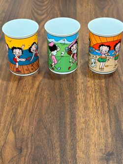 Betty Boop Ceramic Cups Set of 3